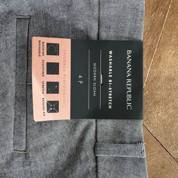 NEW Banana Republic Petite Modern Sloan Pants in Gray - Picture 5 of 5